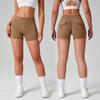 Women's Quick-Dry Peach Butt Yoga Shorts with Cargo Pockets
