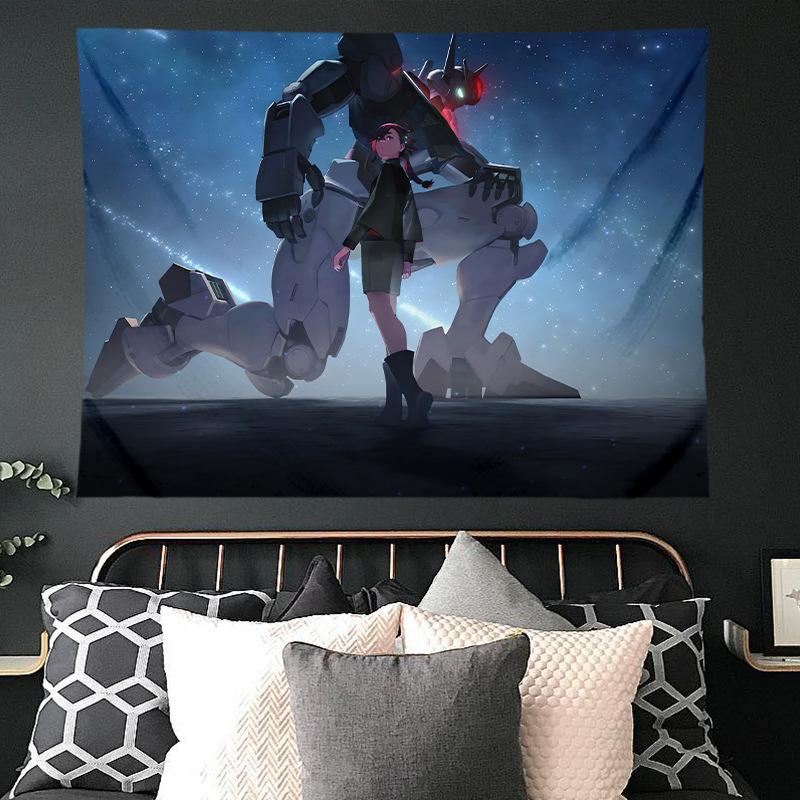 Mobile Suit Gundam Hanging Cloth Anime Background Cloth Bedroom Dormitory Decoration Cloth Wall Cloth Hanging Blanket
