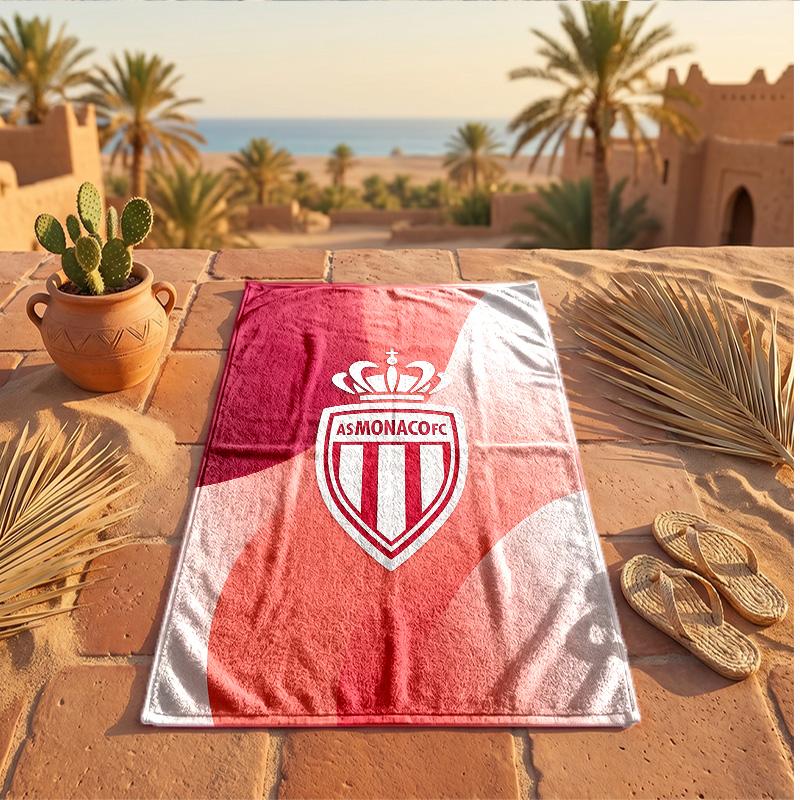 Asciugamano da Spiaggia in Microfibra con Stampa Monaco FC Asciugatura Rapida Assorbente Grande Asciugamano per Spiaggia Nuoto Viaggio