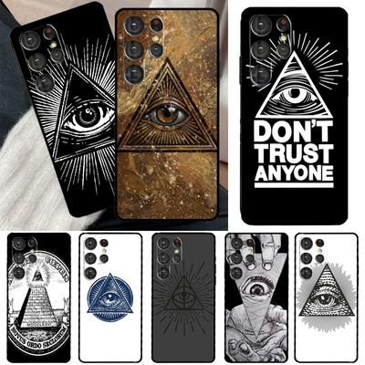 Illuminati Eye Occult Pyramid For Samsung Galaxy S23 S22 Ultra S21 S20 FE S8 S9 S10 Note 10 Plus Note 20 Ultra Phone Case
