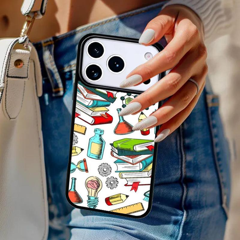 Biology and Chemistry Print Phone Case For iPhone 17 Air 14 15 13 12 Max Cover For Apple 14 15 16 16e 11 Pro Max Plus Coque