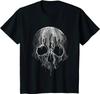Melting Skull Black White Art Graphic Gothic TShirt Homme Mens T Shirt Men Clothing Graphic T Shirts Cotton Daily Tees