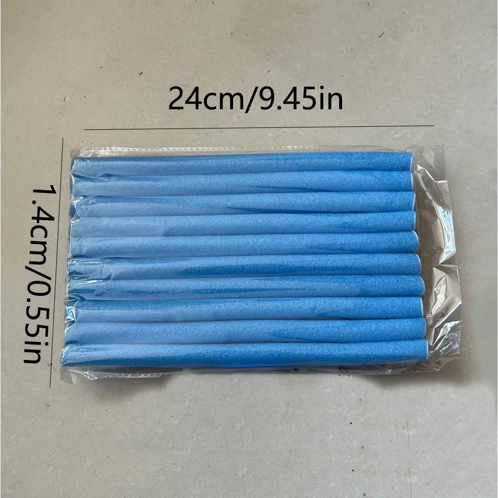 

10pcs Universal Perm Curling Bar Hair Curling Stick Colorful Sponge Curling Iron Pearl Cotton Eva Curling Iron синий