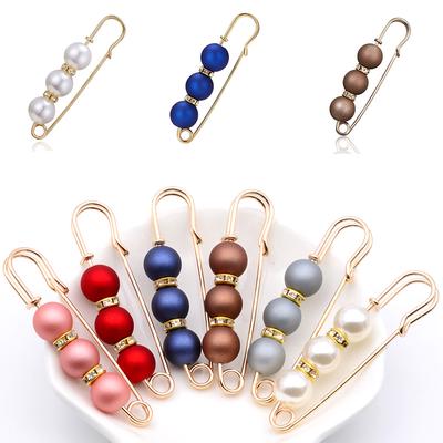 Frauen Simulierte Perle Elegante Brosche Pin Strass Hochzeit Party Broschen Schmuck Zubehör
