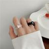 Fashion Luxury Irregular Geometric Transparent Colorful Crystal Rhinestone Zircon Round Ring For Women Shiny Jewelry Accessories