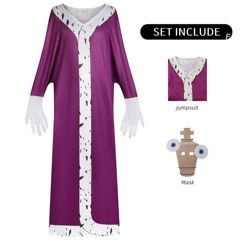 Het Verbazingwekkende Digitale Circus Pomni Cosplay Kostuum de freak circus Jax Karnaval Uniform Caine Halloween Kostuums Maskerade Spel 120 purple