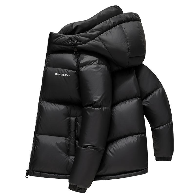 Men's Down Jacket Winter New Hooded Down Jacket Men's Warm Casual Bread Coat