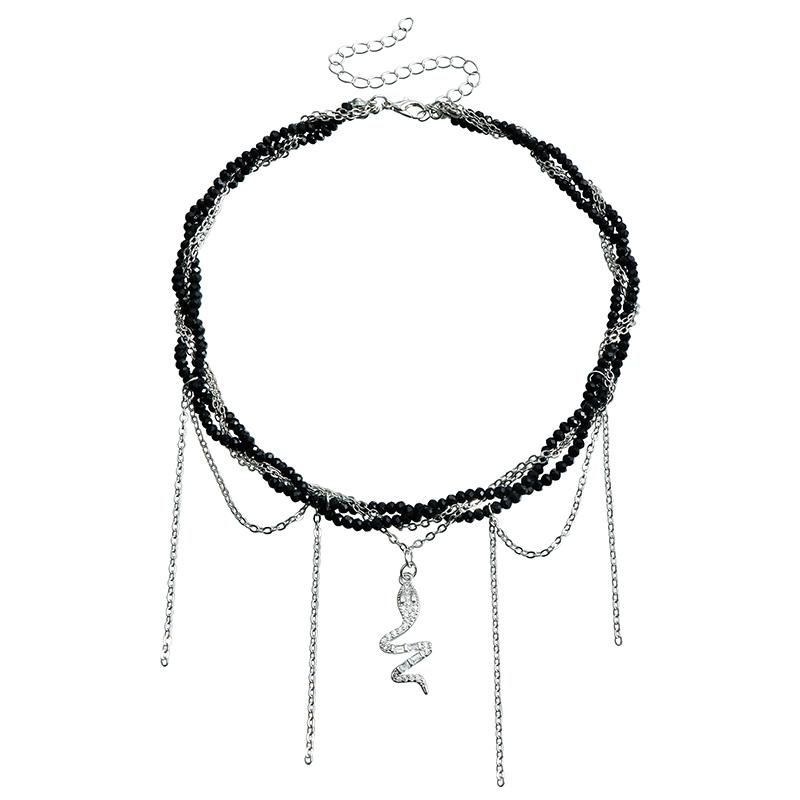 Cross Pendant Necklace For Women Light Luxury Tassels Clavicle Chain Cool Choker Exquisite Fashion Necklace Jewelry Gifts