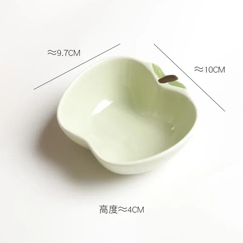 2025 Korean Style Creative Fruit Ceramic Tableware Small Condiment Dish Ceramic Soy Sauce Vinegar Hot Pot Barbecue Dipping Plate