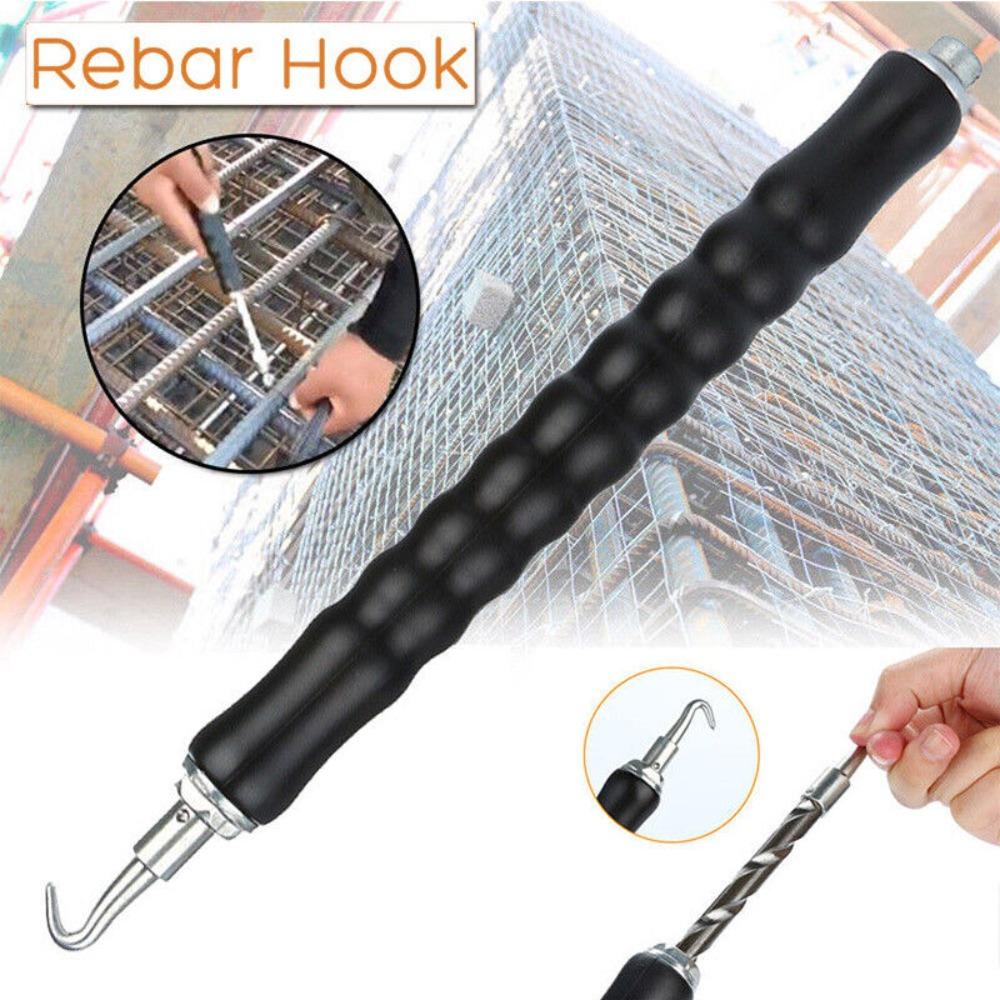 260mm Rebar Tying Steel Hook Hand Tools Twisting Fence Tool Rebar Straight Hook Construction