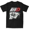 Summer Men Initial D Drift Racing AE86 Trueno Vs FC Rx-7 T Shirts Apparel Fujiwara Tofu Cotton T-shirt Clothing Streetwear Tees