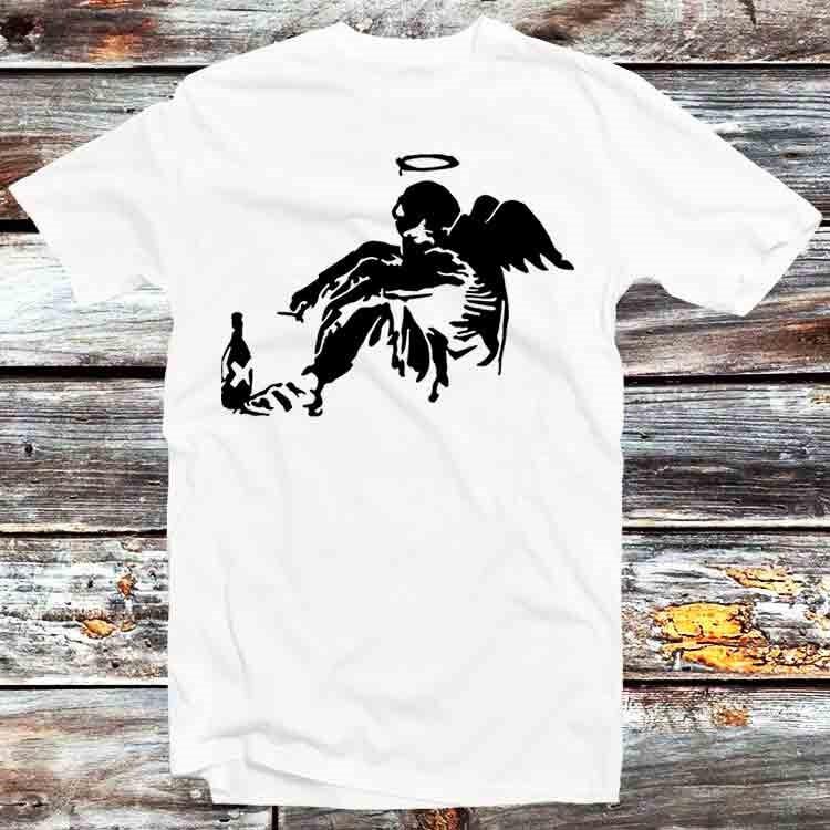 

Banksy Fallen Angel T Shirt B1203 L
