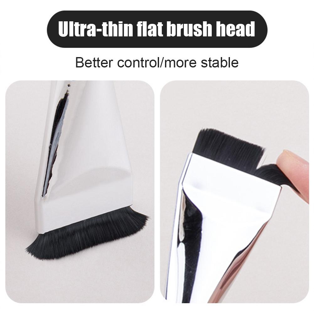 1/3/5PCS Flat-head Foundation Brush Ultra-thin Brush Head One-line Foundation Brush Perfect for Face Contouring