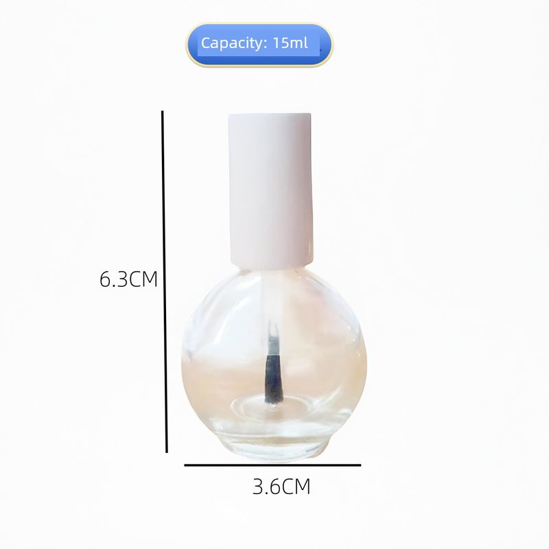 Factory Direct Sales In Stock Nail Polish Bottle Empty Glass Bottle Brush with Lid Nail Polish Sub-Packaging Blush Glue Medicine Bottle Lot
