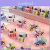Simulation Mini Inertial Transparent Double Layer Graffiti Car Toy Children