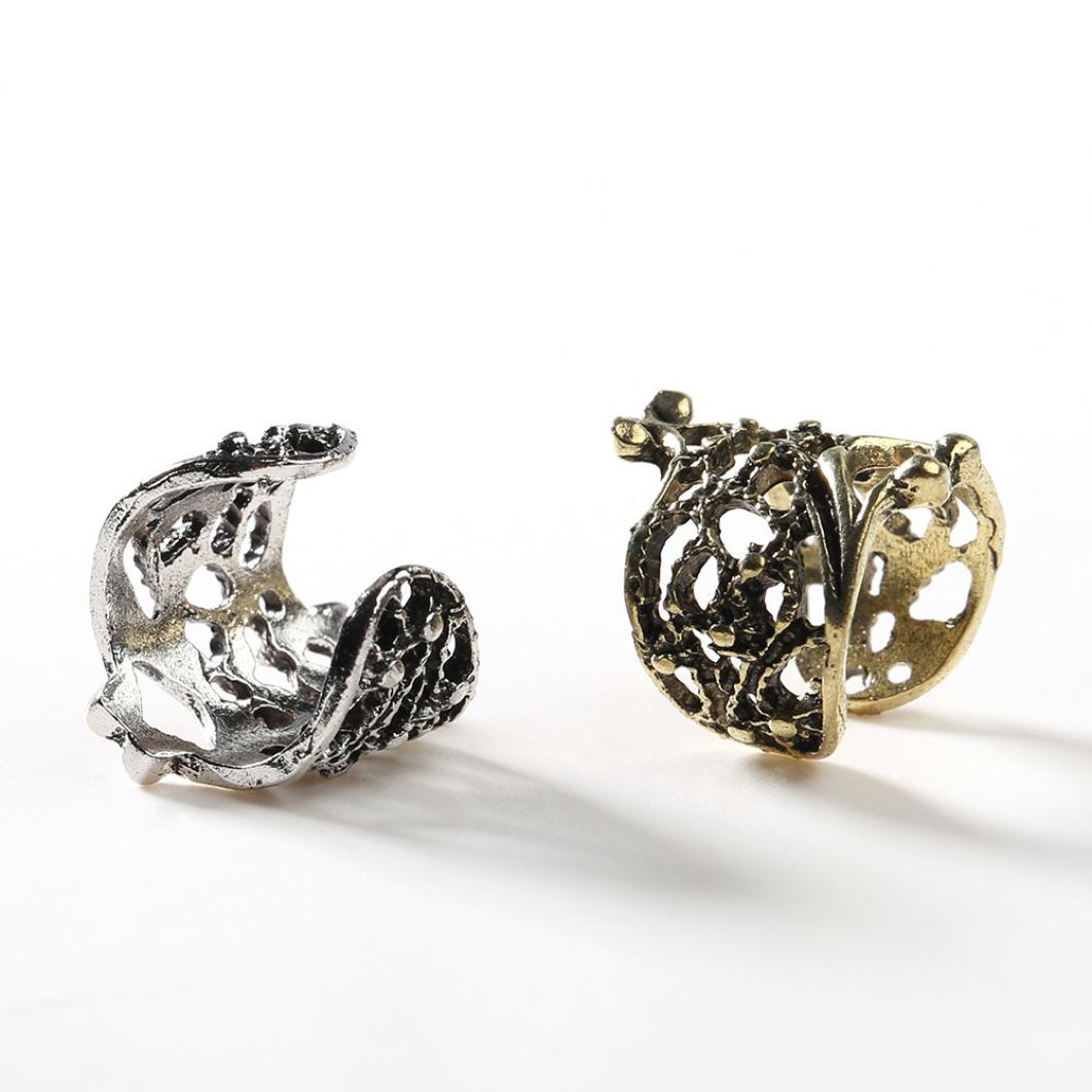 

Женские серьги-крючки с гравировкой в ​​стиле ретро-панк, очаровательные серьги-крючки для ушей античный серебряного