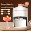 Portable Hand-Crank Ice Shaver: Mini Smoothie Maker & Manual Ice Crusher for Home Kitchens