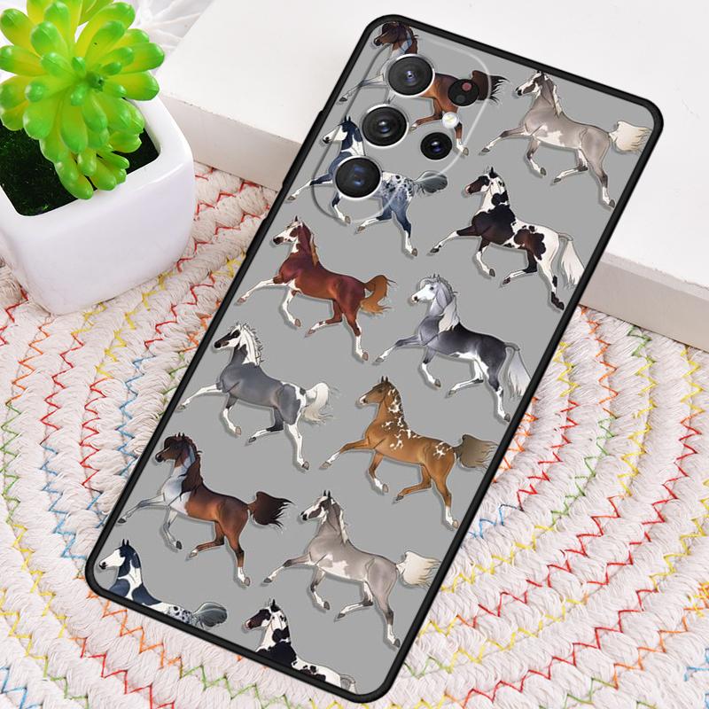 

Horse animal painting Silicone Phone Case For Samsung Galaxy note 10 pro S26 S25 S24 S23 S22 S21 Plus S25Ultra Capa Cover Galaxy S22 5G