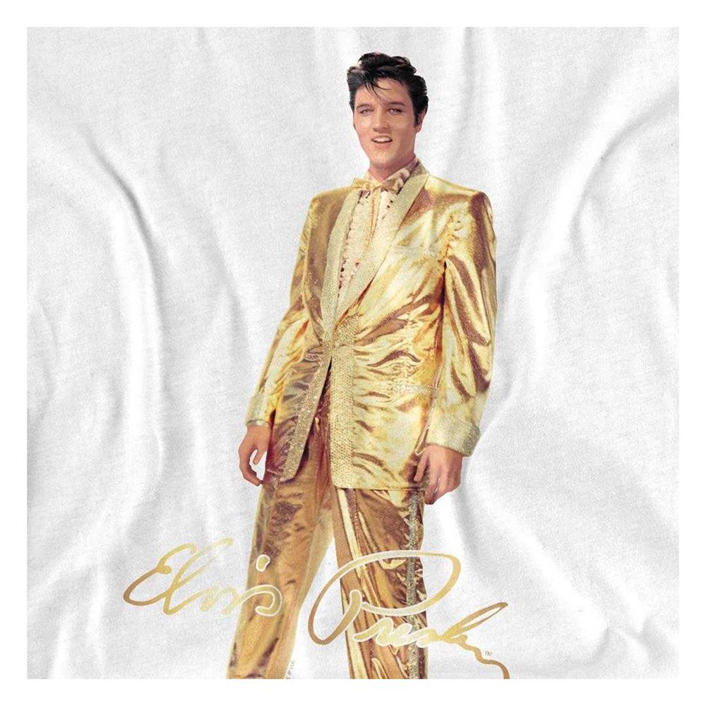 Elvis Presley Unisex Adult Gold Lame Suit T-Shirt