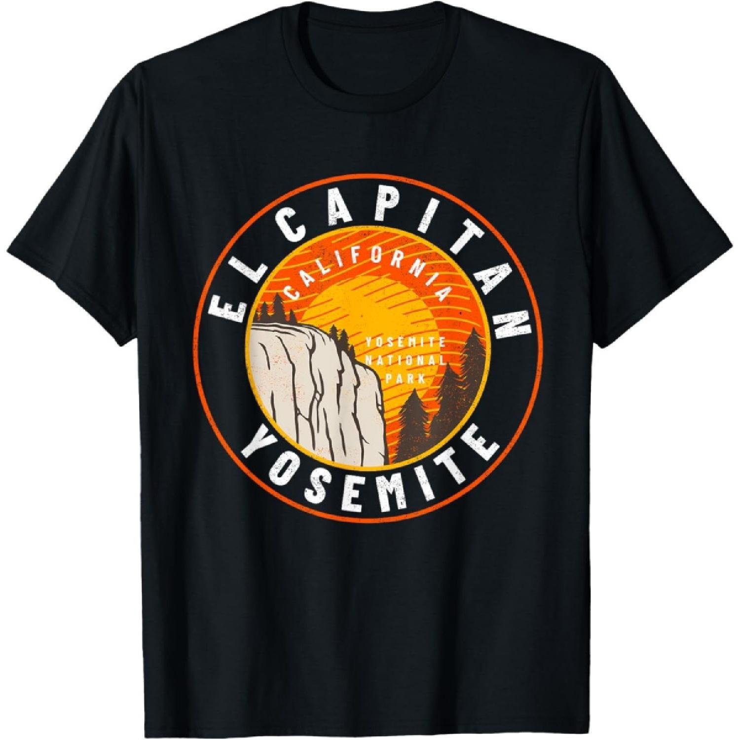 California Yosemite National Park El Capitan Distressed T-Shirt S
