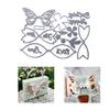 Schmetterlings-Box Stanzformen Scrapbooking Stanzschablonen Kohlenstoffstahl Stanzformen für Scrapbooking Album Kartenherstellung
