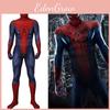 Atemberaubende Amazing Spiderman Strumpfhose Halloween Cosplay Kostüme Zentai Anzug mit exquisiter Verarbeitung und atmungsaktivem Stoff