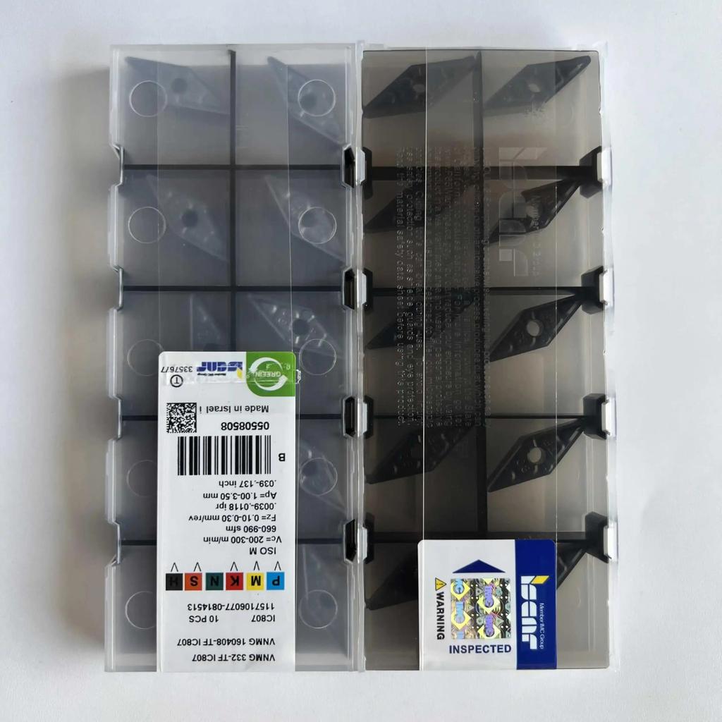ISCAR / VNMG160408-TF IC807 /Industrial Indexable Carbide Inserts 10 Pcs