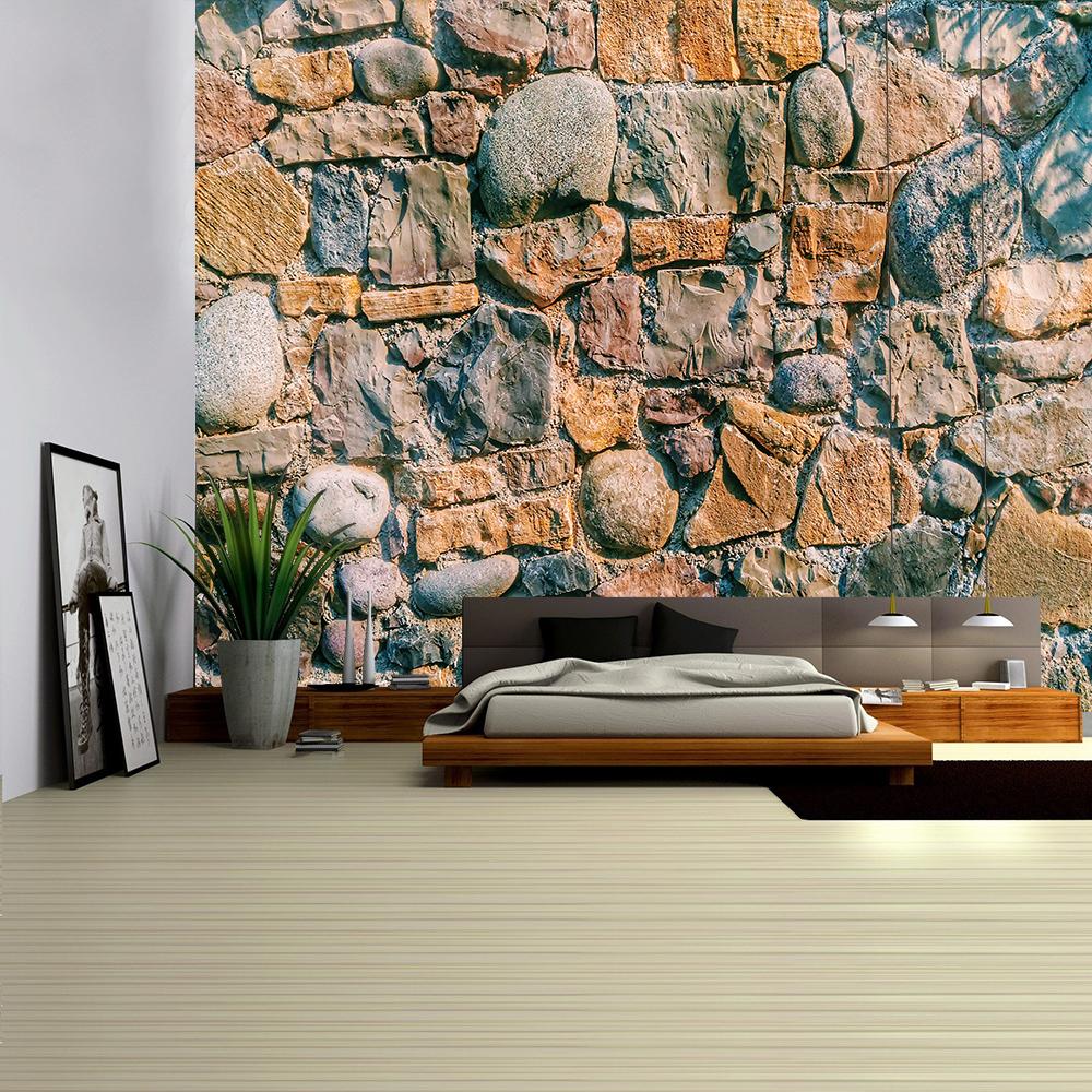 Vintage 3D Stone Bricks Printed Tapestry Wall Hanging Large Size Wall Tapestry Cheap Hippie Boho Wall Tapestries Mandala Fabric