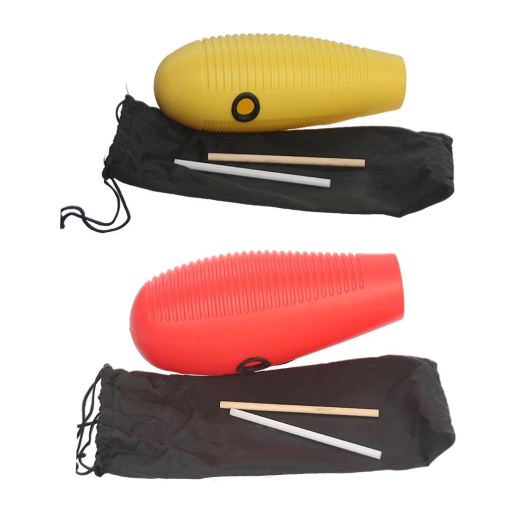 Fish Guiro Percussion Instrument Professional Musical Rhythmic Shaker for Clear