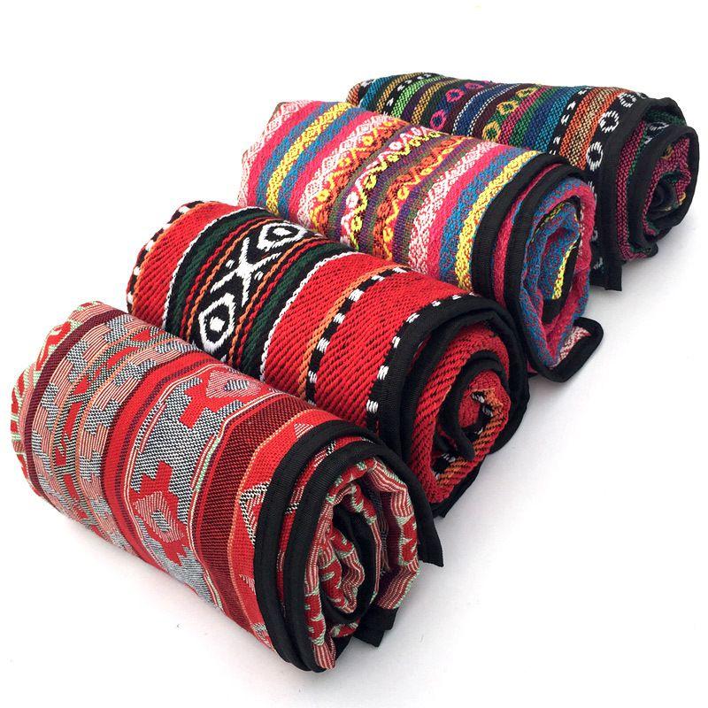 Premium Abstract Outdoor Picnic Tablecloth With Tribal Native American Print 43 X 55 Inches