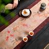 Tea Mat Waterproof and Non-slip Tea Mat Light Luxury High-end Handmade Zen Table Flag New Chinese Table Fabric Tea Flag