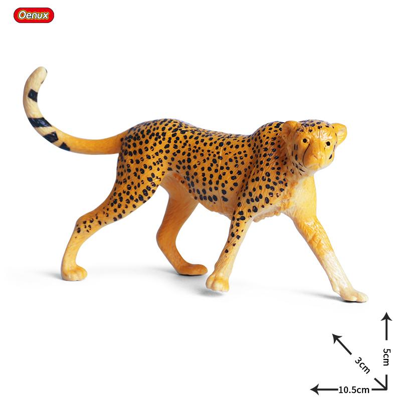 Oenux Zoo World Farm Animal Horse Cow Pig Sheep Goat Donkey Model Action Figures Lion Tiger PVC Educational Cute Kids Toy Gift