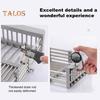Stainless Steel Drain Rack Retractable Design Large Capacity Rust-Proof Corrosion Resistant Kitchen Sink Hollow Drain Rack Organizer