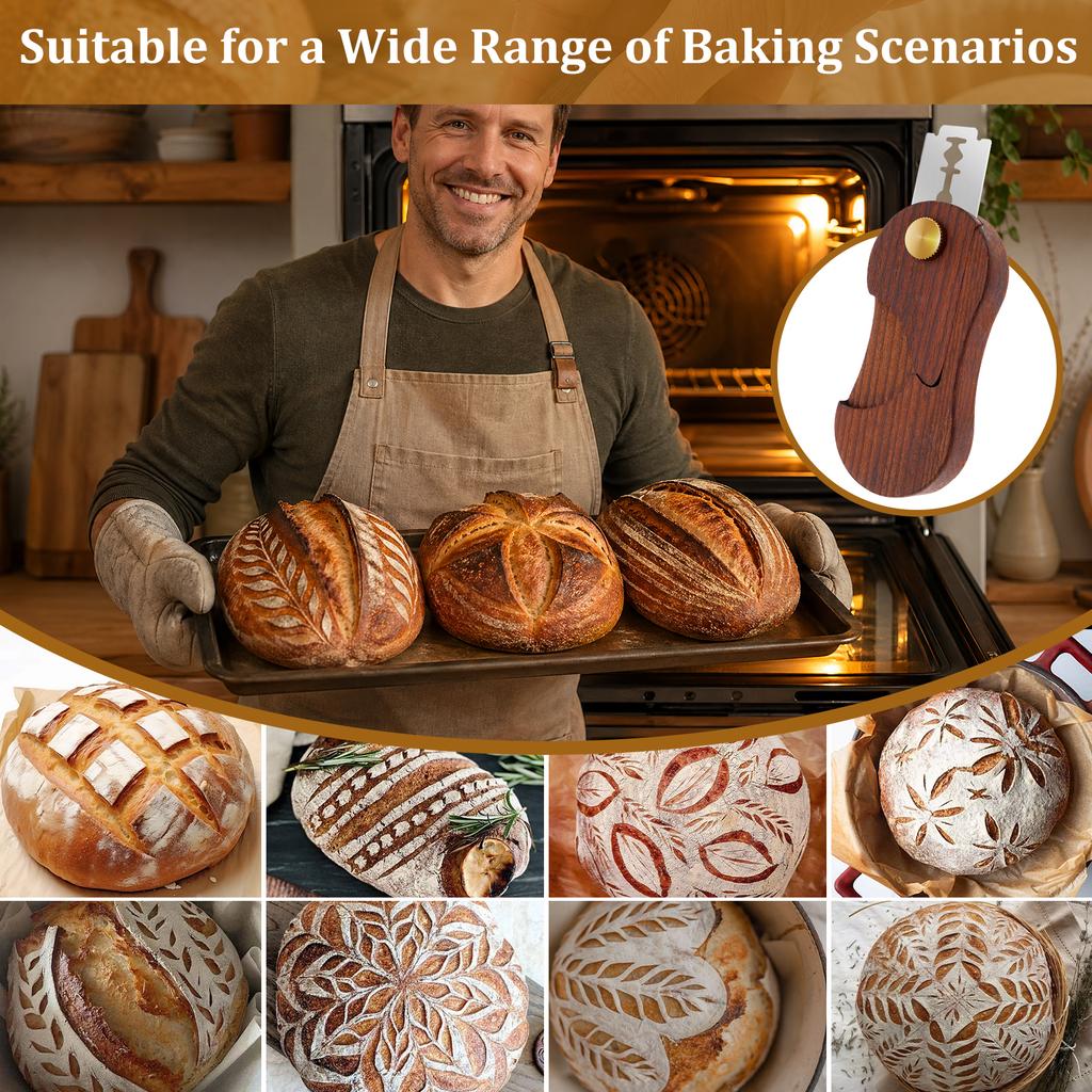 Sourdough Bread Scoring Lame Bread Slashing Tool With 10Pcs Blades Bakers Lame Dough Scoring Knife Household Kitchen Baking Tool