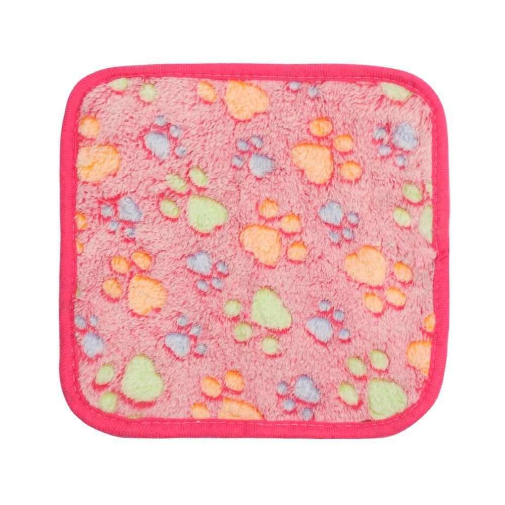 Soft Cat Dog Paw Pattern Comfortable Sleeping Dog Cushion Mat Pet Blanket Kennel Mat