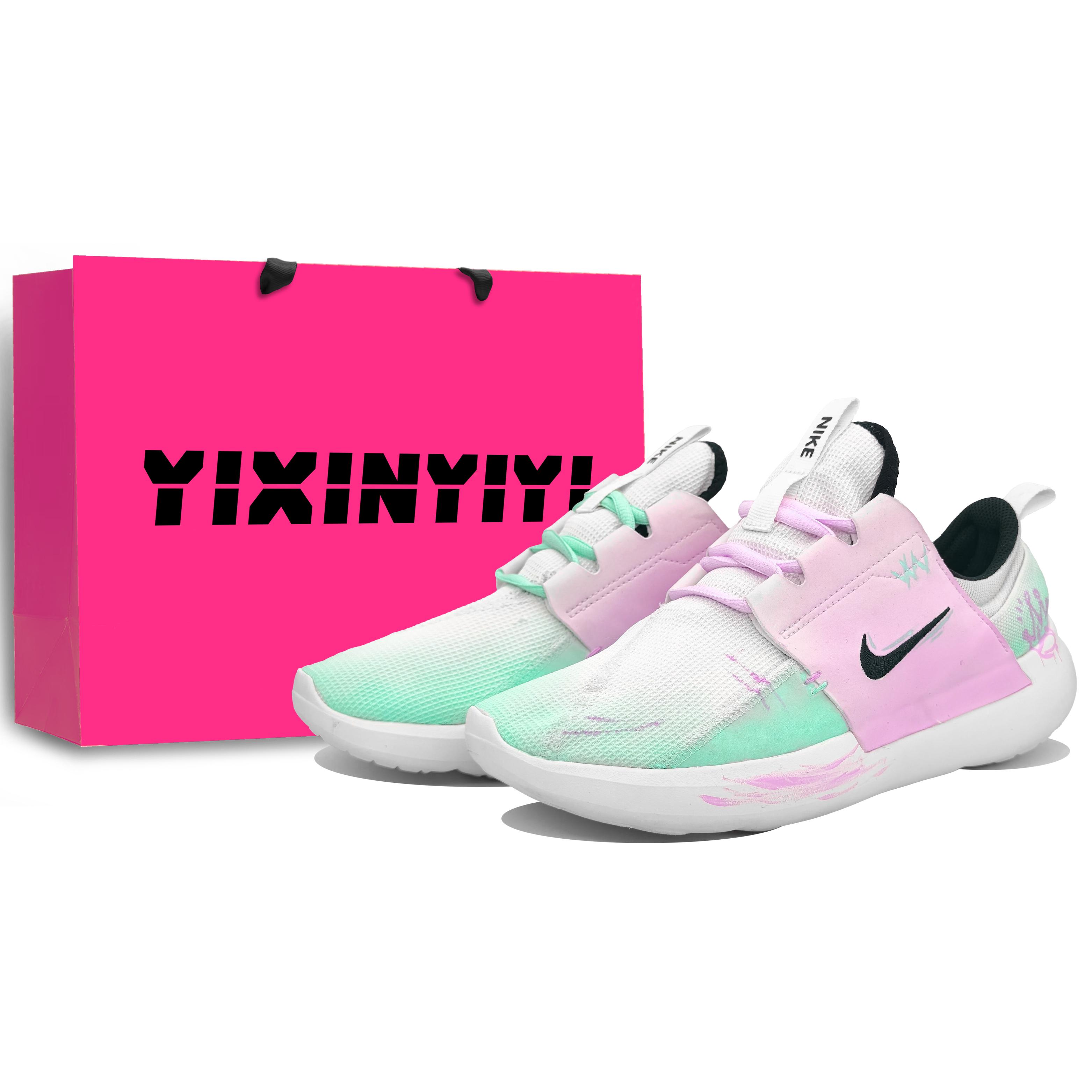 

Nike E Series AD Slip Resistant Abrasion Resistant Low top Casual Shoes Unisex Cyan Purple DV2436-100(Team400-) 35.5