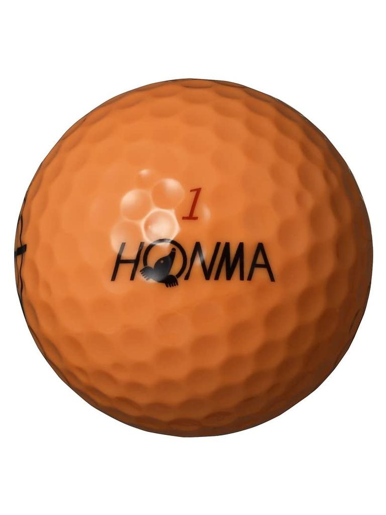 Honma Golf Topları D1 SPIN Yumuşak Mesafe Golf 1 Düzine Harika D-1 2023, 2 Parçalı Toplar, (12 Top), Portakal. Değer.