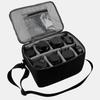 Waterproof DSLR Camera Lens Bag with Strap Insert Partition Pouch Protect Case(black)