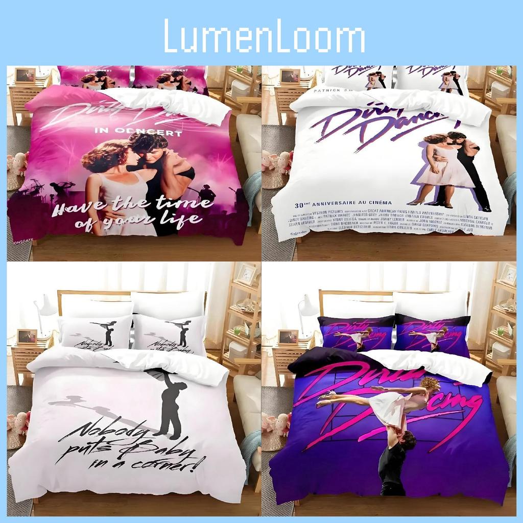3d Dirty Print Dancing Pattern Duvet Cover Pillowcase Set Bedroom Bedding Gift