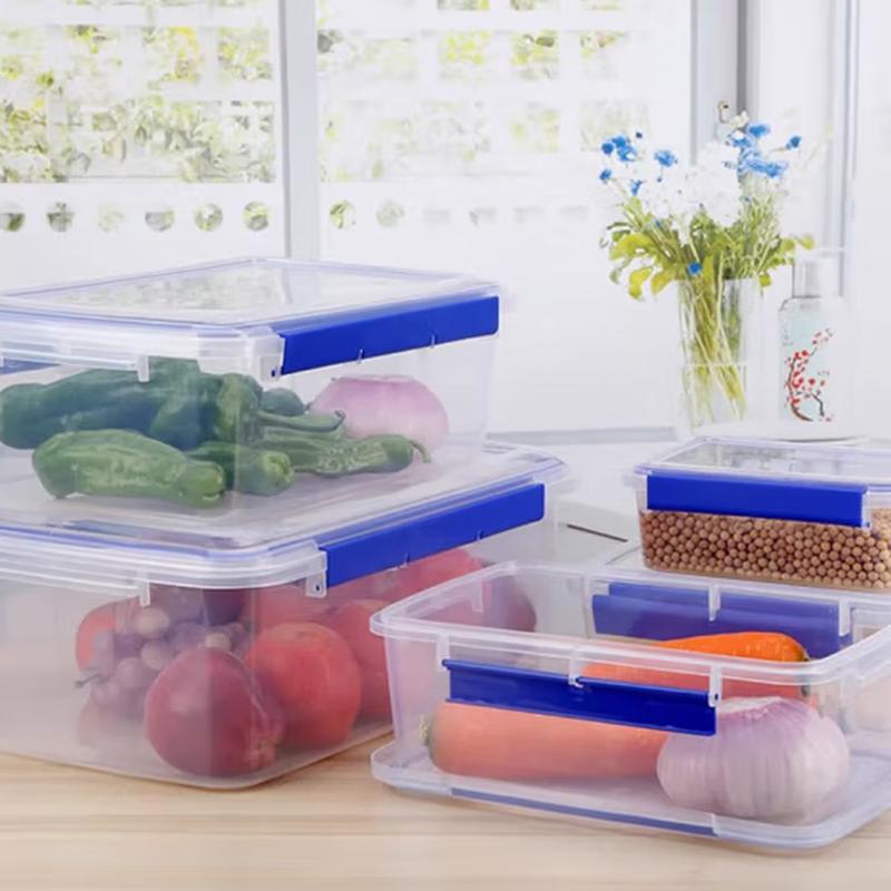 Transparente Vorratsbehälter mit Deckel