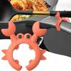 Silicone Crab Spoon Holder Heat-Resistant Pot Clip Spoon Utensil Rest Crab Shaped Kitchen Stove Top Spatula Holder