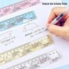 Creative Math Formulas Ruler - Perfect for Junior High Students, Unique Gift for Friends, High-Quality Educational Stationery.