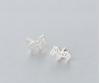 100 %925 Sterling Silver Ethnic Zebra Stud Earrings For Women Elegant Lady Prevent Allergy Brincos Pendientes New A098