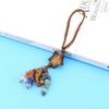 Natural Stone Crystal Hand-Woven Star Bag Accessories Mobile Phone Keychain Bag Pendant Car Pendant G79