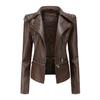 Nuovo stile giacca in pelle per le donne con orlo staccabile giacca primaverile e autunnale per le donne giacca casual alla moda