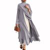 Muslim Fashion Abaya Mode Weiche und Elegante Große Größe Frauen Strickjacke Robe Einfarbig Strickjacke Kleid