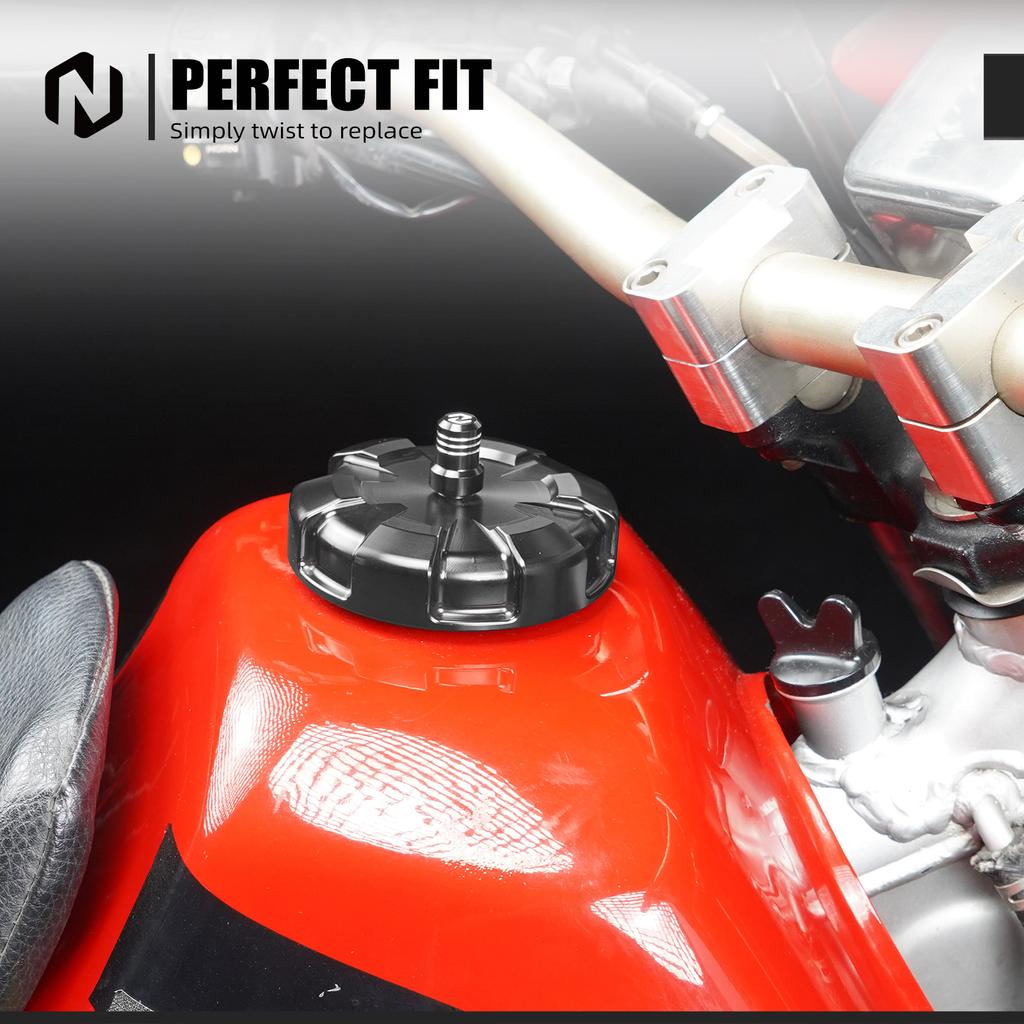 NICECNC 1993-2025 For Honda XR650L Motorcycle Fuel Tank Cap Cover Guard Aluminum 2024 2023 2022 2021 2020 2019 2018 2017 2016