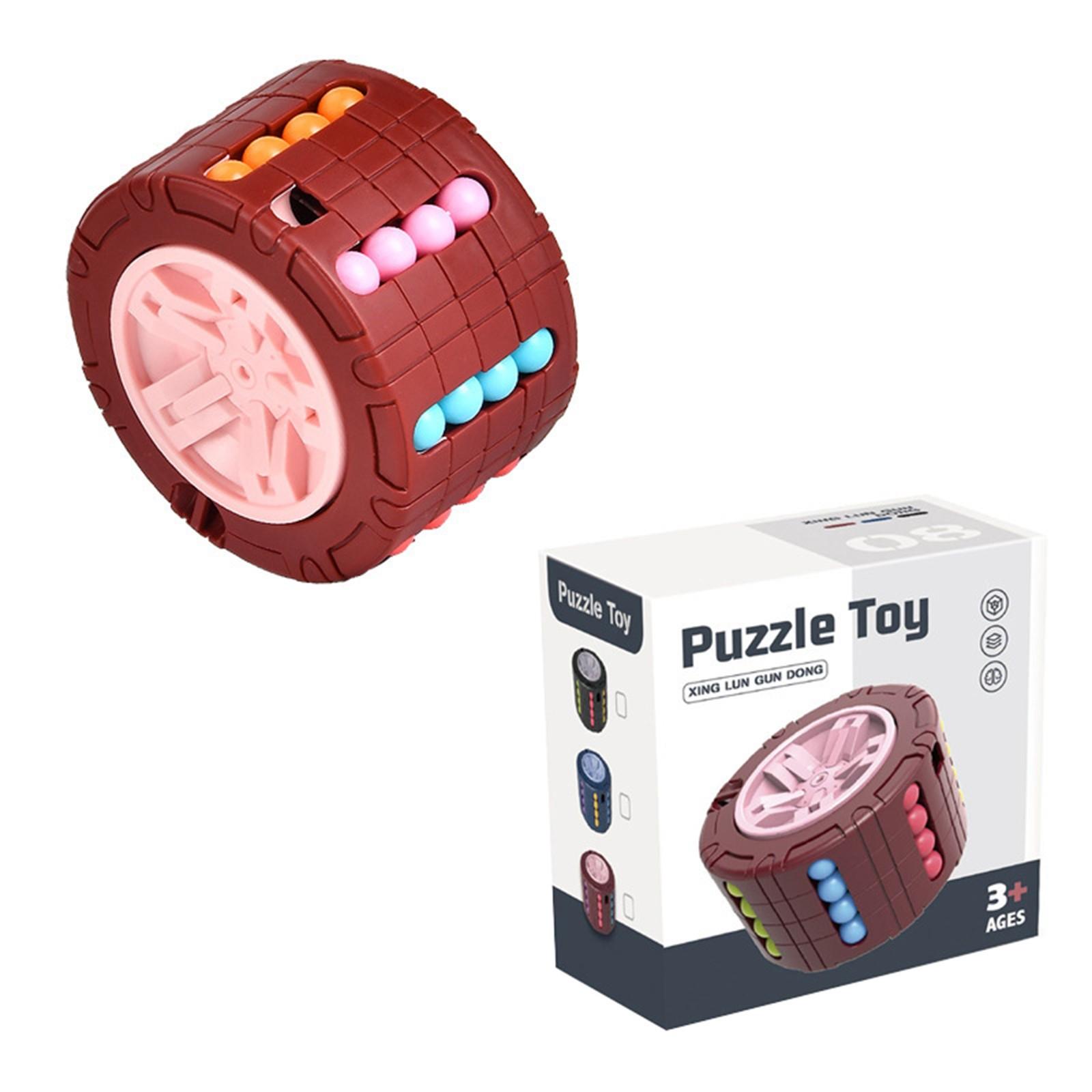 

Wheel Shape Decompression Spinning Kids Educational Toys Gift One Size червоний