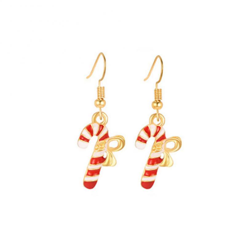 

2025 Женский рождественский комплект сережек-гвоздиков с изображением оленя, рождественской елки, снеговика, луны, серьги-кольца, проколотые уши, ювелирные изделия в подарок