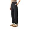 Li Ning Sports Lifestyle Series Casual Simple Solid Color Straight Leg Quick Dry Knitted Sports Pants Women Bottoms Black AYKV176-1